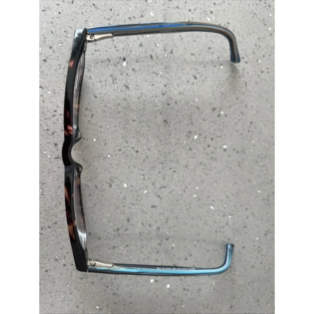 Mayhem MAYO S16 Eyeglasses Frames ONLY Brown Tortoise Blue Stripe Flex 49-15-130